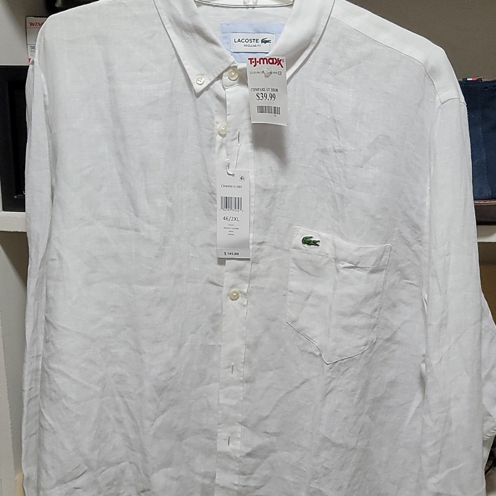 Linnen Lacoste Shirt